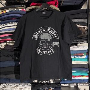 Black Label Society Men's Black Skull Tee